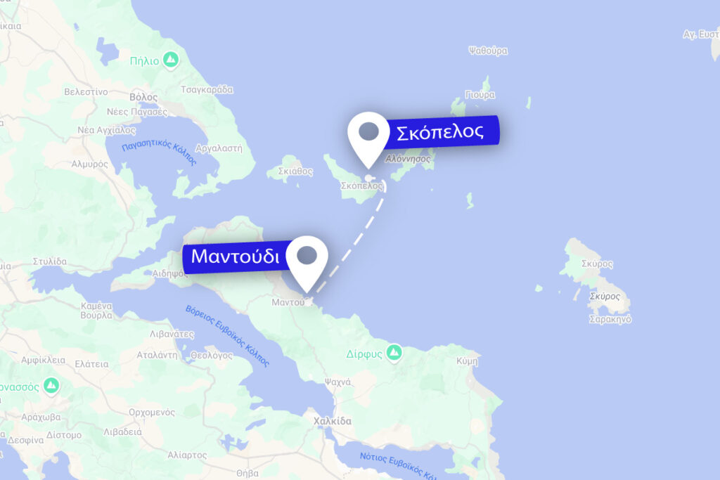 δρομολόγια Μαντούδι-Σκόπελος